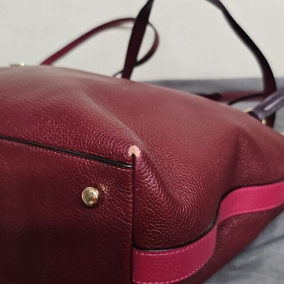 COACH TYLER PEBBLED LEATHER TOTE BAG BFPM-06-143 - Picture 6 of 11